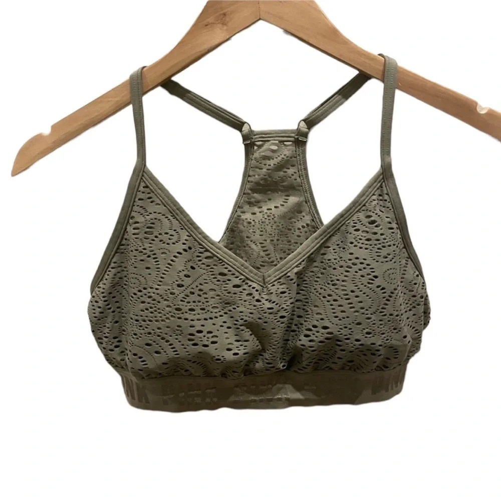 PINK Olive Green Racerback‎ Bra / Bralette